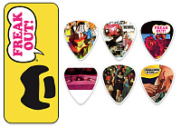 DUNLOP ZAPPT01M Zappa Yellow Pick Tin Набор медиаторов в жестяном футляре, средние (6 шт)