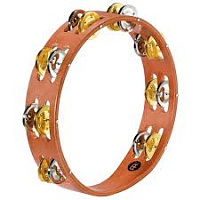MEINL TA2M-SNT - тамбурин, 2 ряда джинглов (4х2 пары - никелированные и 4х2 пары - медь), корпус - дерево, цвет - светлый натуральный