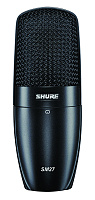 SHURE SM27-LC студийный конденсаторный микрофон с защитным бархатным чехлом и противоударным креплением