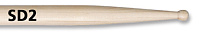 VIC FIRTH SD2 Bolero  барабанные палочки, круглый деревянный наконечник, материал - клён, длина 15 3/4", диаметр 0,635", серия American Custom