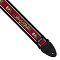 DUNLOP D38-43SG Skull GFY 2" Ремень гитарный, жаккард, черный, белый орнамент граффити "черепа"