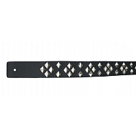 Perri's P20STUD-297 Кожаный ремень для гитары, с клёпками, Heavy Metal, чёрный