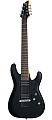 Schecter C-7 Deluxe SBK Гитара электрическая семиструнная, цвет матовый черный