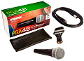SHURE PGA48-XLR-E кардиоидный вокальный микрофон c выключателем, с кабелем XLR -XLR