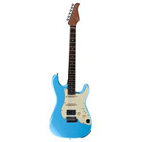 Mooer GTRS S800 Blue Электрогитара со встроенным процессором, HSS, палисандр, цвет голубой