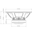 EighteenSound 15LW2400/8  15" НЧ-динамик, 8 Ом, 1200 Вт AES, 97dB, 40-2200 Гц