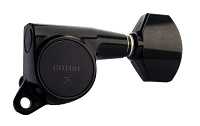 Gotoh SG381-MG-07-B-(L6) колки локовые, автозажим, 6 в линию, черный; schaller style