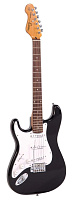 Encore LH-E6BLK  левосторонняя электрогитара, форма Stratоcaster, SSS, цвет черный