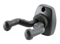 K&M 16250-000-55 универсальный настенный держатель для гитары, 80 x 60 x 116 мм, сталь, чёрный