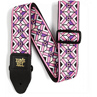 ERNIE BALL 4658  гитарный ремень Jacquard с рисунком Kaleidoscope Pink