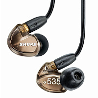 SHURE SE535V  ушные телефоны, три драйвера