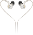Behringer SD251-CL внутриканальные наушники профессиональные для ушного мониторинга, съемный кабель, прозрачные, mini jack 3.5 мм