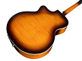 GUILD F-250CE Deluxe Maple ATB электроакустическая гитара формы джамбо с вырезом, топ - массив ели, корпус - огненный клён