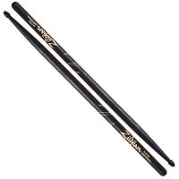 ZILDJIAN Z5AACB 5A ACORN TIP BLACK барабанные палочки с деревянным наконечником, форма наконечника Acorn, материал орех