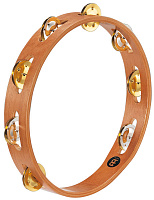 MEINL TA1M-SNT - тамбурин, 1 ряд джинглов (4 пары - никелированные и 4 пары - медь), корпус - дерево, цвет - светлый натуральный