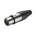 ROXTONE RX3FP-NT Разъем XLR мама 3-контактный кабельный в индивидуальной упаковке, цвет серебро