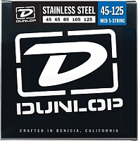 DUNLOP DBS45125 Stainless Steel Bass 45-125 5 Strings струны для 5-струнной бас-гитары