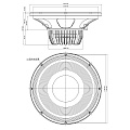 Eighteen Sound 15NLW9300/8  15" динамик НЧ, неодим, 8 Ом, 800 Вт AES, 97 дБ, 50...4000 Гц