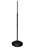 GUIL PM-05 стойка микрофонная прямая, регулировка высоты 87-158 см, круглое основание, двойная резьба 3/8" и 5/8"