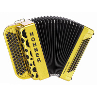 HOHNER Fun Nova II 80 Iight (A7016) gold glitter  кнопочный аккордеон 3/4, гриф B