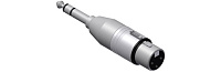 Procab VC120 Переходник XLR 3-pin мама Jack 6.3 мм стерео папа