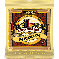 Ernie Ball 2002 струны для акустической гитары Earthwood 80/20 Bronze Medium (13-17-26-34-46-56)