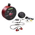 SHURE AONIC 5 SE53BARD+UNI-EFS внутриканальные наушники с тремя арматурными драйверами, TRRS, цвет сияющий красный
