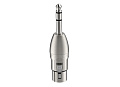 ROXTONE RA3XFJM Переходник 3P XLR Female  6.3 stereo Jack Male, металл