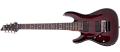 Schecter DAMIEN ELITE-7 FR CRED L/H Гитара электрическая, 7 струн, корпус-махагони, гриф клен