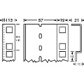 Adam Hall 61552BLK  Стальная двойная пластина (2 мм, чёрная) для рэка, длина 2 м (цена за 1 шт.)