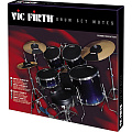 VIC FIRTH MUTEPP3 Комплект сурдин (8 пластин) 12”, 13”, 14”, 16", 22", hi-hat and cymbal (2)