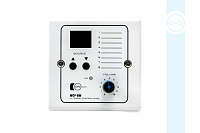CVGaudio WCP-BW  Настенный зональный удаленный контроллер управления CVGaudio PMM-380 CAT5e/6, громкость, выбор входа, удаление 100/150m, белый пластик