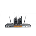 RELACART UR-111DMT 2-канальный приемник UR-111D + два поясных передатчика ET-60 + 2 петличных микрофона  