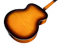 GUILD F-250E Deluxe Maple ATB электроакустическая гитара формы джамбо, топ - массив ели, корпус - огненный клён, цвет  санбёрст