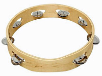 GEWA TAMBOURINE 8" Тамбурин без мембраны, деревянное кадло, металлические бубенцы