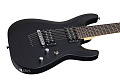 Schecter C-7 Deluxe SBK Гитара электрическая семиструнная, цвет матовый черный