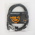 ROCKDALE XF001-5M готовый микрофонный кабель, разъемы XLR female - stereo jack male, длина 5 м, цвет черный
