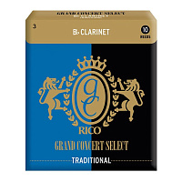 RICO RGC10BCL300 Grand Concert Select трости для кларнета Bb №3, 10 штук в упаковке