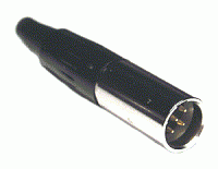 AVCLINK 92M-501S(5P) кабельный разъем TINY XLR, 5 контактов, "папа"