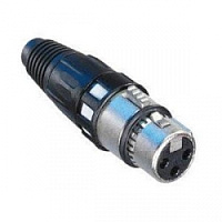 Neutrik NC3FXCC разъем XLR female для цифровых аудиосигналов (AES/EBU), обжим, для AES3
