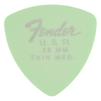 FENDER 346 DURA-TONE .58 12 PK SFG медиатор 0.58 мм, мягкий, цвет зелёный
