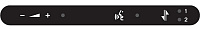 SHURE DC 5980 P ACC-DM Накладка: ''Делегатская — одна кнопка'' Mic On/Off (10 штук в комплекте), для пультов системы DDS 5900