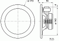 Visaton ML 16 A (NCS S0500-N)/100 широкополосный громкоговоритель 16 см (6.5") для установки в металлический потолок, 2 Вт, 100 В