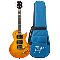 FLIGHT Centurion Tenor VB  электроукулеле, Les Paul, тенор, чехол