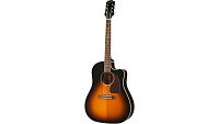 EPIPHONE J-45 EC Aged Vintage Sunburst электроакустическая гитара, цвет винтажный санберст