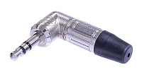 Neutrik NTP3RC кабельный разъем Jack 3.5мм TRS (стерео) штекер, угловой никелированный корпус