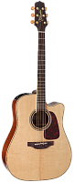 TAKAMINE PRO SERIES 4 P4DC электроакустическая гитара типа DREADNOUGHT CUTAWAY, с кейсом, цвет натуральный