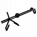 ROXTONE GS016 Black (ECO) Настенная гитарная стойка, цвет черный, сталь