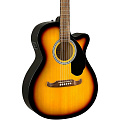 FENDER FA-135CE Concert Sunburst гитара электроакустическая, цвет санберст