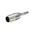 ROXTONE RA3XMJM Переходник 3P XLR Male  6.3 мм stereo Jack Male, Metal
